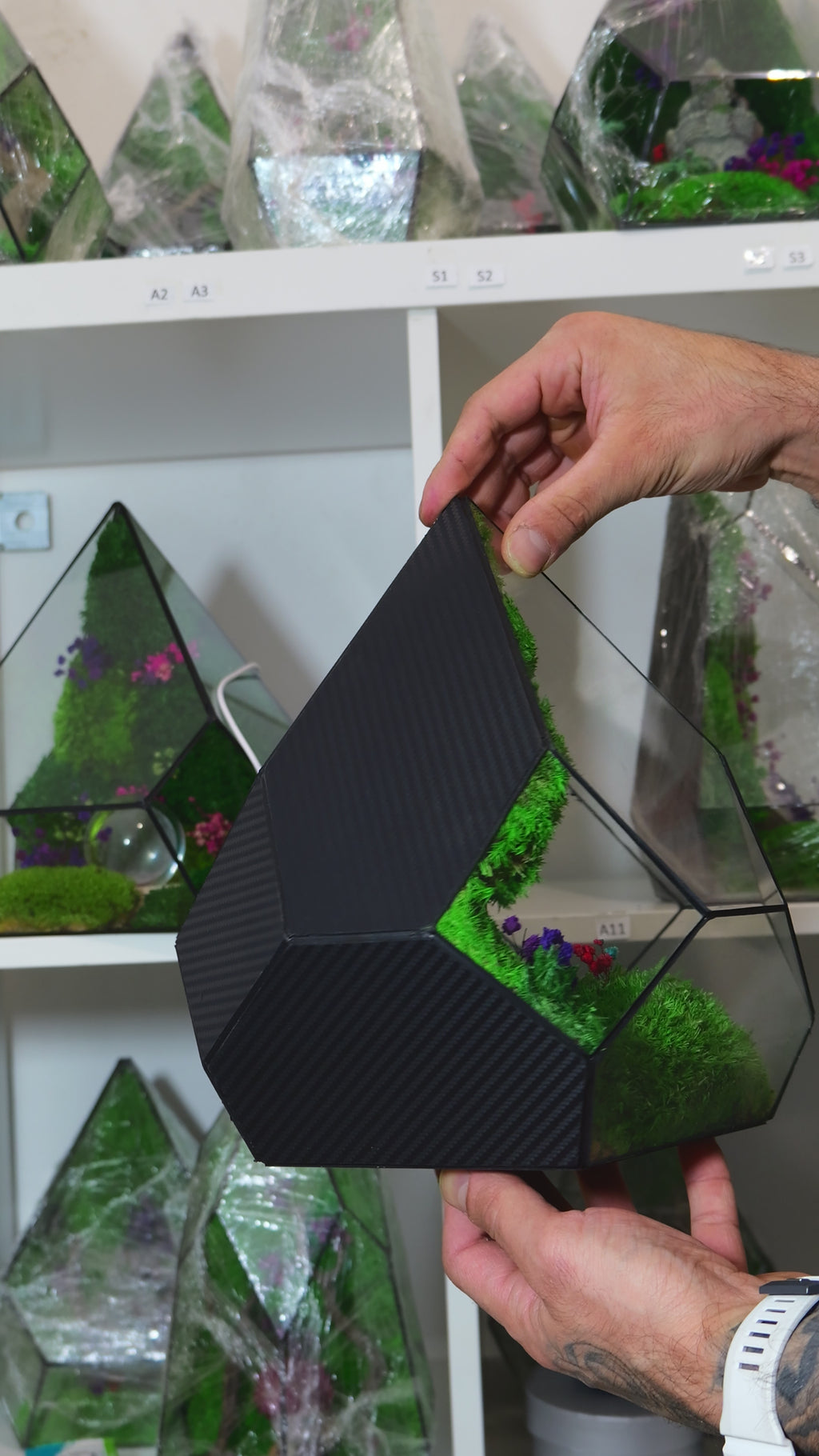 Terrarium Artigianale con Muschio Stabilizzato – Arredo Green Moderno 48